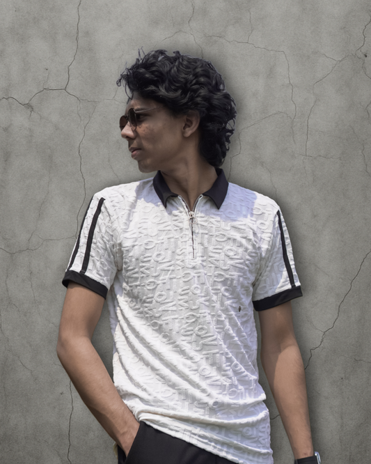 Wolf Wears Men's Premium Polo T-Shirt | Classic Fit in White, Black & Grey