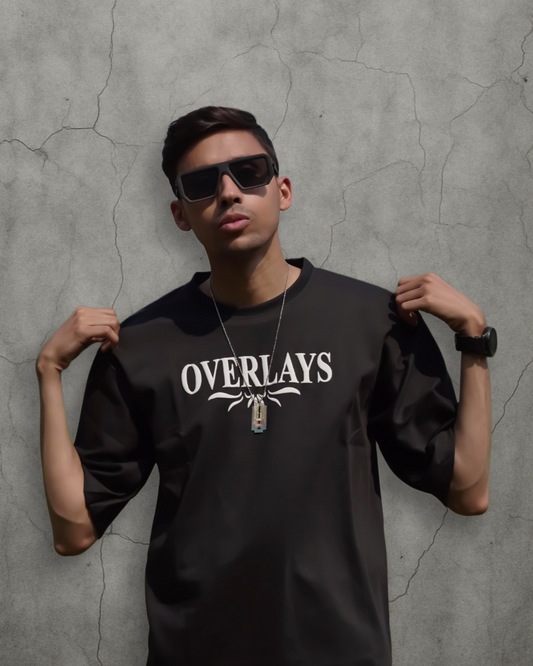 Wolf Wears Men's Oversized Puff Printed T-Shirt | Premium Streetwear Fit