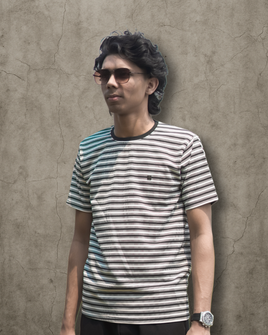 Men's Premium Striped T-Shirt – Classic Fit | Wolf Wears