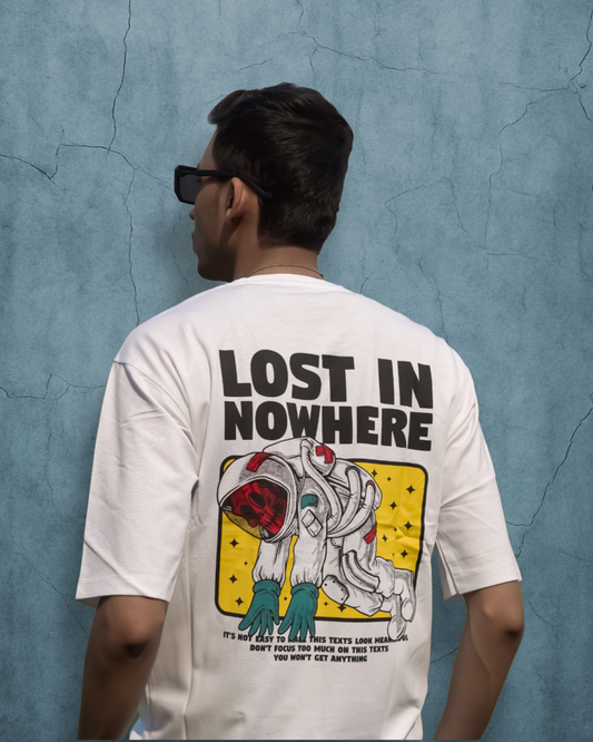 Oversized Graphic T-Shirt – Lost in Nowhere