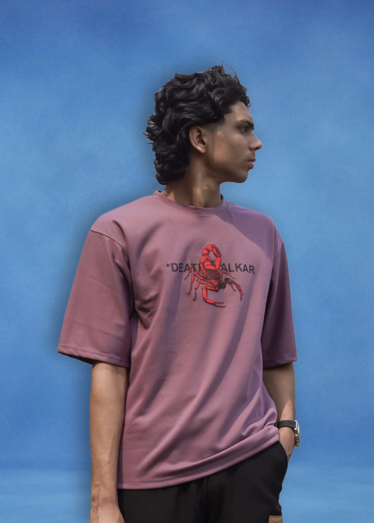 Wolf Wears Men's Oversized Puff Printed T-Shirt | Premium Streetwear Fit