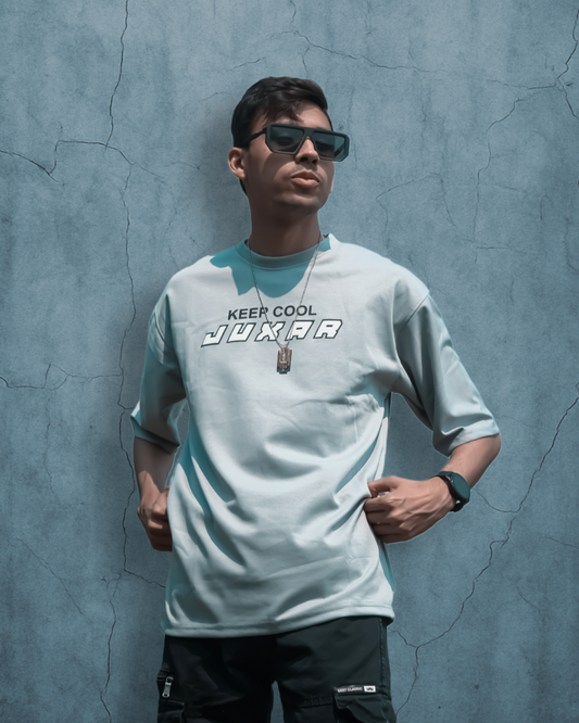 Wolf Wears Men's Oversized Puff Printed T-Shirt | Premium Streetwear Fit