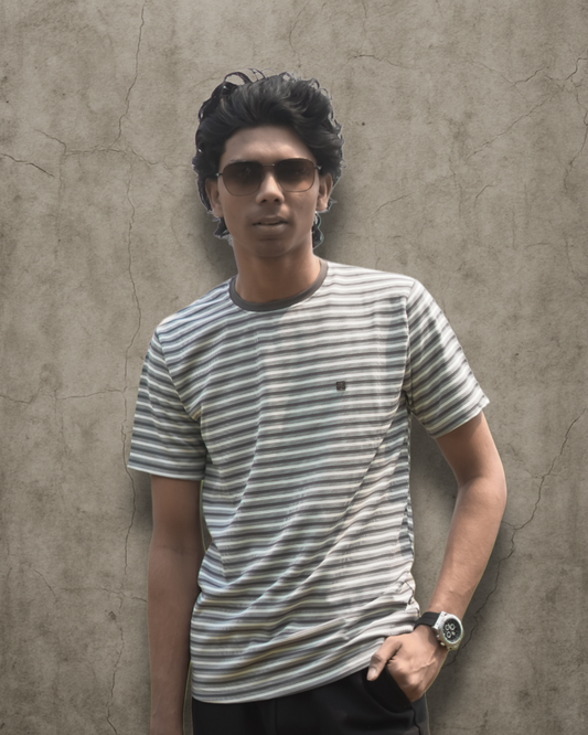 Men's Premium Striped T-Shirt – Classic Fit | Wolf Wears