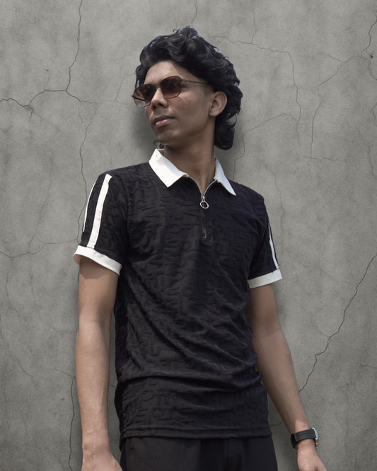 Wolf Wears Men's Premium Polo T-Shirt | Classic Fit in White, Black & Grey