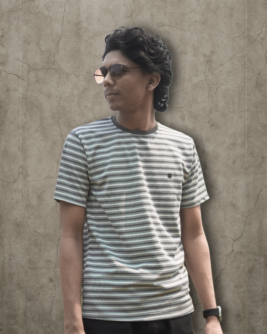 Men's Premium Striped T-Shirt – Classic Fit | Wolf Wears