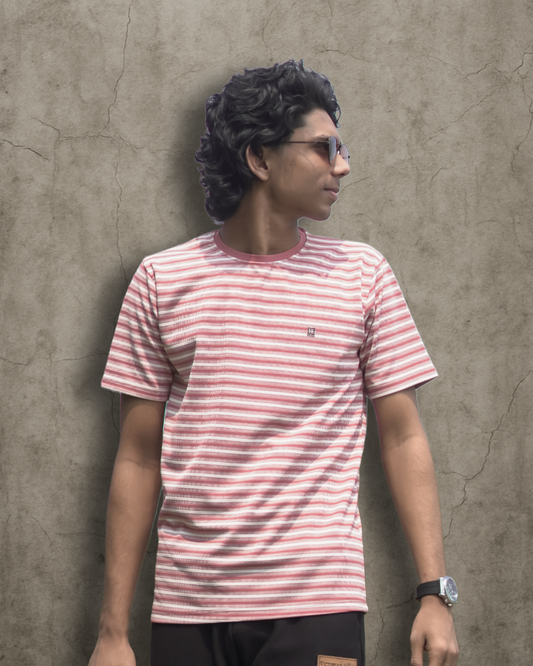 Men's Premium Striped T-Shirt – Classic Fit | Wolf Wears