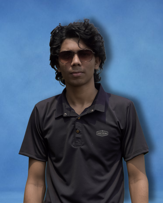 Wolf Wears Men's Premium Polo T-Shirt | Classic Fit in White, Black & Grey